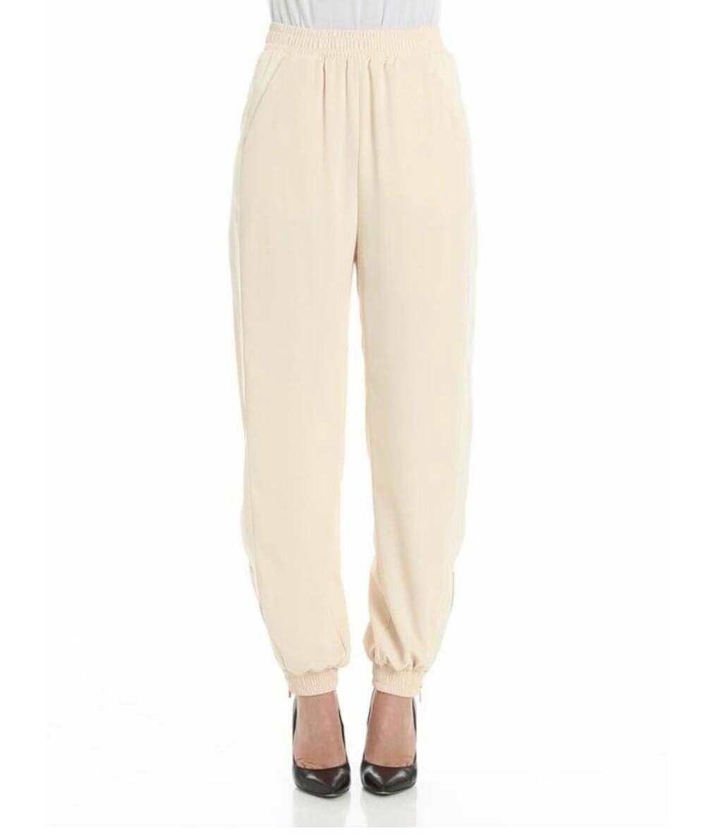 See by Chloe 2001 Angora Beige Fluid Jogger Pant Size 38